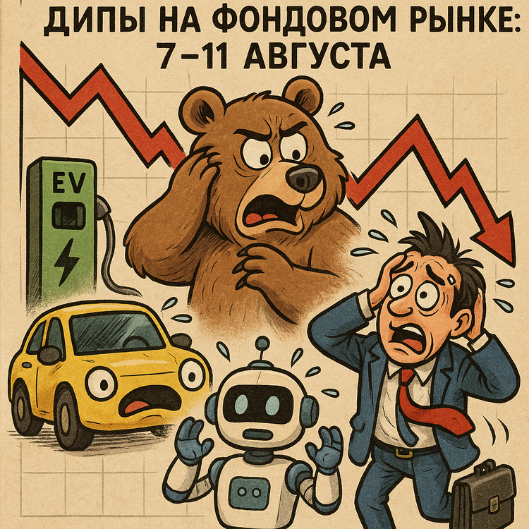 📉 Дипы на фондовом рынке: 7–11 августа